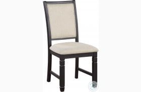 Asher Beige And Black Side Chair Set Of 2