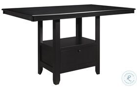 Raven Charcoal Gray Counter Height Dining Table