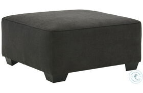 Lucina Charcoal Oversized Accent Ottoman