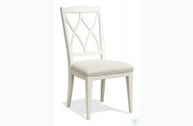 Myra Paperwhite X Back Upholstered Side Chair Set Of 2