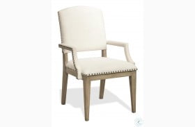 Myra Natural Upholstered Arm Chair Set Of 2