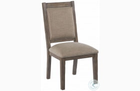 Foundry Driftwood Upholstered Side Chair Set of 2