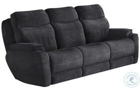 Show Stopper Charcoal Zero Gravity Reclining Sofa with Power Headrest