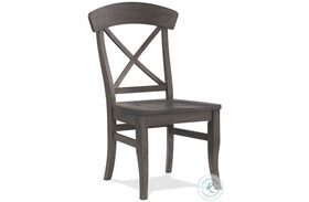 Harper Matte Black X Back Side Chair Set of 2