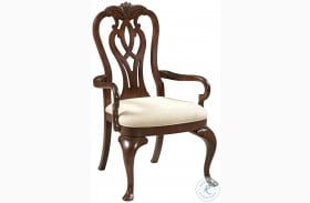 Hadleigh Cherry Queen Anne Arm Chair Set of 2