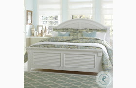 Summer House Oyster White Panel Bed