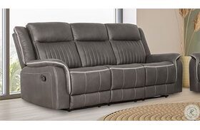 Enzo Gray Dual Reclining Sofa