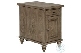 Americana Farmhouse Dusty Taupe Chairside Table