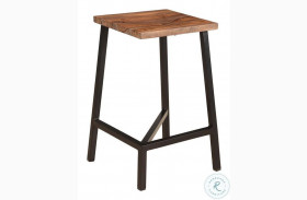 Hill Crest Brown With Black Counter Height Stool Set Of 2