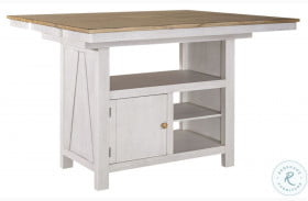 Lindsey Farm Weathered White And Sandstone Extendable Kitchen Island