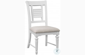 Cottage Traditions Clean White Cottage Side Chair Set of 2