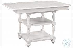 Cottage Traditions Clean White Cottage Counter Height Dining Table