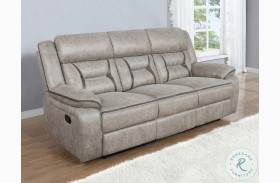 Greer Taupe Reclining Sofa
