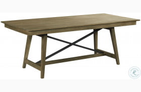 The Nook Brushed Oak 80" Trestle Dining Table