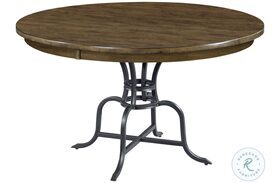 The Nook Hewned Maple And Black 54" Dining Table
