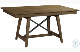 The Nook Hewned Maple 60" Trestle Dining Table