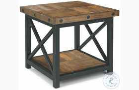 Carpenter Rustic Brown Lamp Table