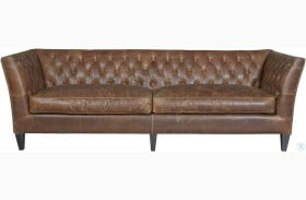 Curated Duncan Sheridan Chestnut Leather Sofa