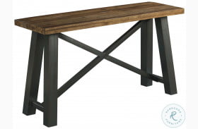 Modern Classics Driftwood And Black Crossfit Sofa Table