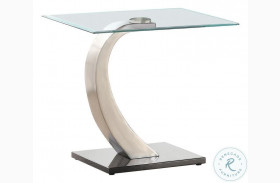 Pruitt Clear And Satin End Table