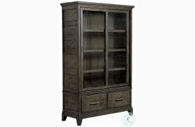 Plank Road Charcoal Darby Display Cabinet