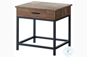 Byers Brown Oak And Sandy Black End Table 