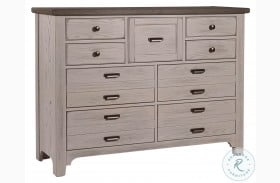 Bungalow Dover Grey And Folkstone 9 Drawer Master Dresser