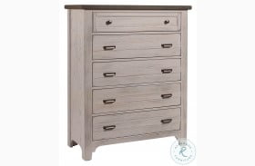 Bungalow Dover Grey And Folkstone 5 Drawer Chest