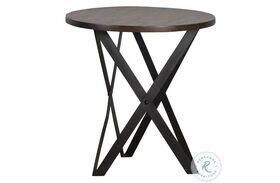 Zack Smokey Grey And Black End Table