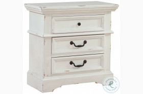 Stonebrook Distressed Antique White Nightstand