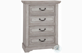 Stonebrook Light Distressed Antique Gray 4 Drawer Chest