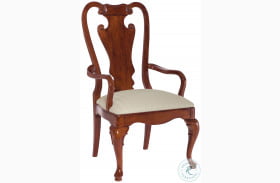 Cherry Grove Classic Antique Cherry Splat Back Arm Chair Set of 2