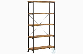 Analiese Antique Nutmeg and Black Bookcase