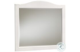 Cool Farmhouse Soft White Arched Mirror