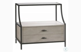 Midtown Flannel Stone Top Night Table