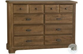Lancaster County Amish Cherry 8 Drawer Dresser