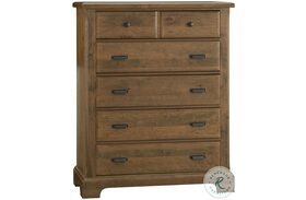 Lancaster County Amish Cherry 5 Drawer Chest