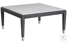 North Bend Graphite And White Marble Top Cocktail Table