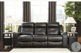 Kempten Black Reclining Sofa