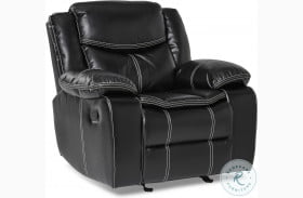 Bastrop Black Glider Reclining Chair