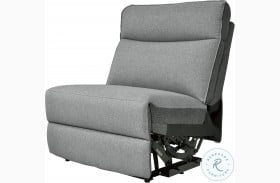 Maroni Gray Power Armless Reclining Chair