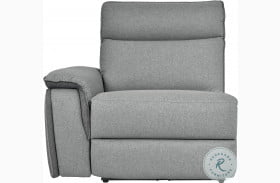 Maroni Two Tone Gray Power LAF Reclining Chair With Power Headrest