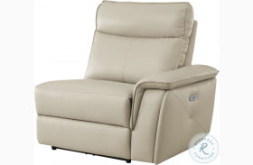 Maroni Taupe Power Reclining RAF Chair With Power Headrest