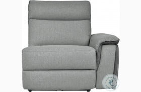 Maroni Two Tone Gray Power RAF Reclining Chair With Power Headrest