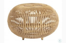 Coastal Living Small Rattan Scatter Table