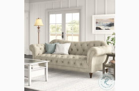 St. Claire Brown Fabric Sofa