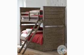 Bunkhouse Youth Single Side Storage Bunk Bed