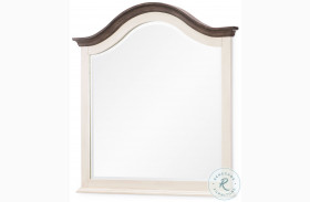 Brookhaven Youth Vintage Linen And Rustic Dark Elm Beveled Arched Mirror