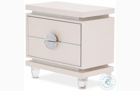 Glimmering Heights Ivory Upholstered Nightstand