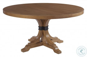 Newport Sandstone Magnolia Extendable Round Dining Table By Barclay Butera